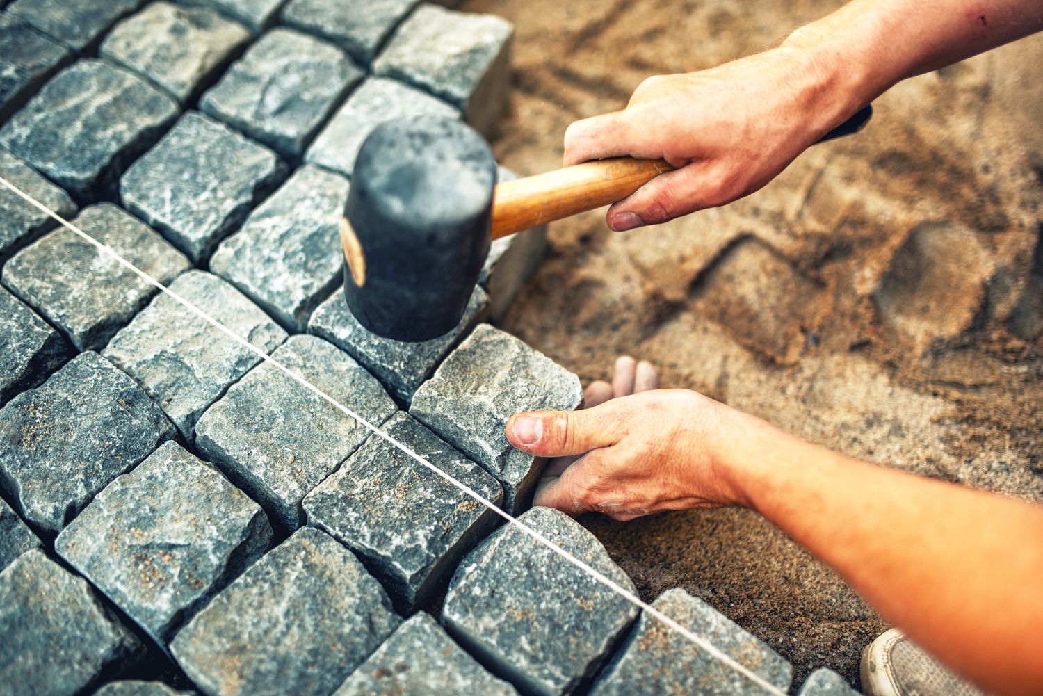 Брусчатка под кирпич своими руками